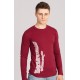 Life-Tree O F Shirt Longsleeve Men Birkenstamm Burgundy Burgundy