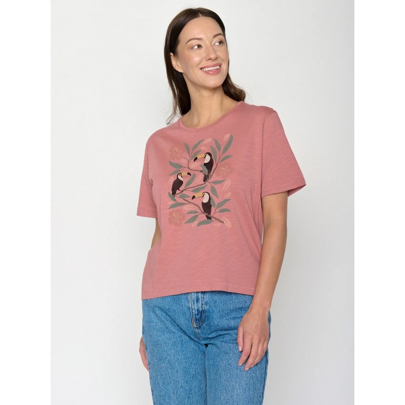 Greenbomb Tucan Flower Dark Rose (Nova/GOTS) Dark Rose