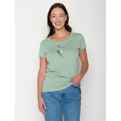 Greenbomb Bird look(Loves T-Shirt GOTS) Pale Green Pale Green