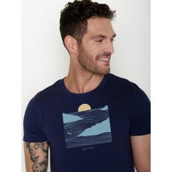 Greenbomb Surf Cliffl(Guide T-Shirt GOTS)Navy Navy