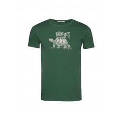 Greenbomb Turtle Walkl(Guide T-Shirt GOTS)Bottle Green Bottle Green