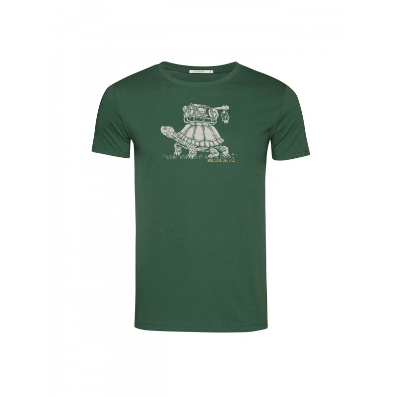 Greenbomb Turtle Walkl(Guide T-Shirt GOTS)Bottle Green Bottle Green
