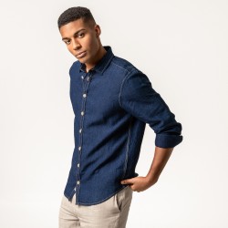 Living Crafts Amandus indigo Blue Shirt Indigo Blue 669