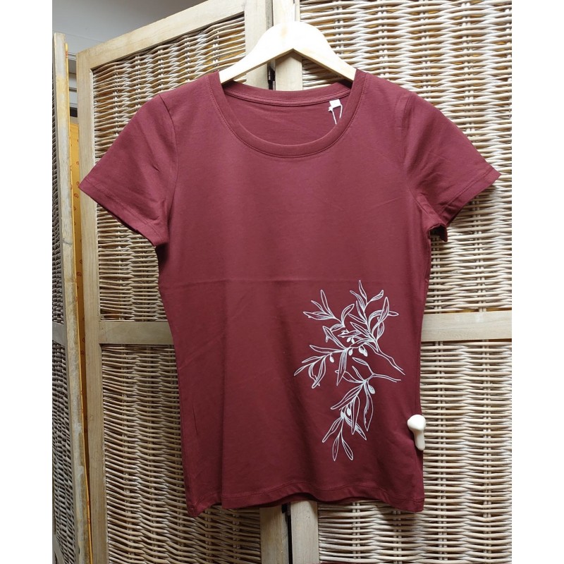 Life-Tree F O B Shirt Women Burgundy Burgundy