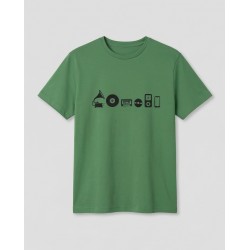 Munoman T-Shirt Arne Music Evolution Turf Green Turf Green