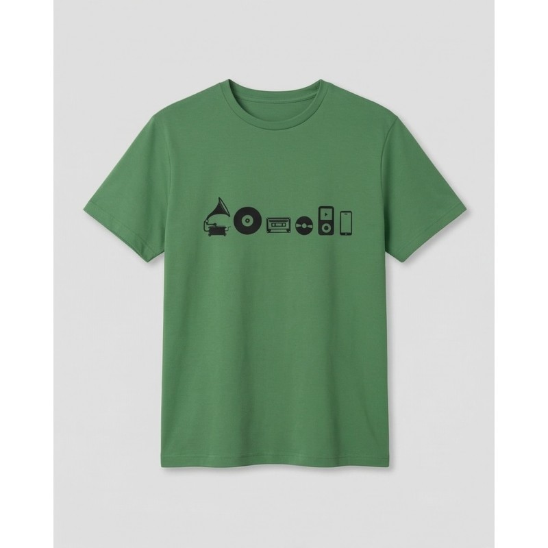 Munoman T-Shirt Arne Music Evolution Turf Green Turf Green