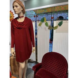 Bamboo Belgium Tunic high collar Bordeaux Bordeaux 23